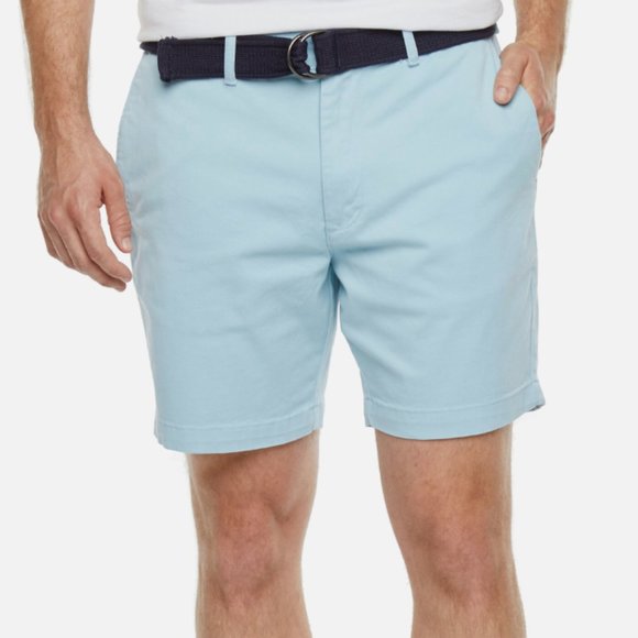 St. John's Bay Comfort stretch Men's 7" Inseam Belted Chino Short Size 42 NEW - Picture 1 of 7